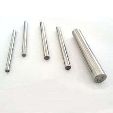 Single pin gauges / measuring steel pins in the gradations of 0,01 mm, diameter from 0,1 mm to 20 mm. Measuring pins with a  tolerance of 0,5 µm or 1,0 μm ., 
Our pins gauges are made of hardened special tool steel, aged, ground and lapped. Measuring pins for testing bore tolerances, the angularity of holes, the measurement of hole spacings, as setting standards and for testing indicating measuring instruments for measuring prisms, grooves, teeth or V-guides.