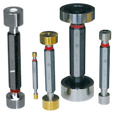 Limit plug gauges made of tool steel, tungsten carbide or ceramic