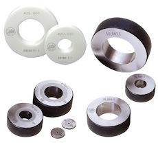 Ring gauges made of steel, tungsten carbide or ceramic