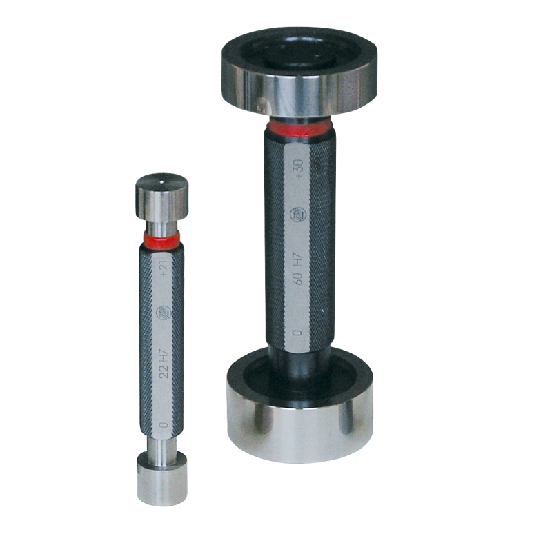Limit plug gauge made of hardened tool steel, Nominal size Ø: 30,001 mm - 35,000 mm, Steps: 0,001 mm, ISO Tolerance A-ZC, Quality 6-13, please specify diameter and tolerance on request and order