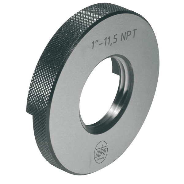 Limit thread ring gauge for American extra fine threads, Tolerance: 2B - ANSI B1.1, Size: 2 1/2''-8 NPT